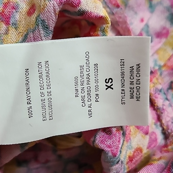 REWIND BRAND JUNIOR WOMENS PURPLE FLORAL SKORT ONE PIECE SIZE EXTRA SMALL XS - Picture 8 of 14